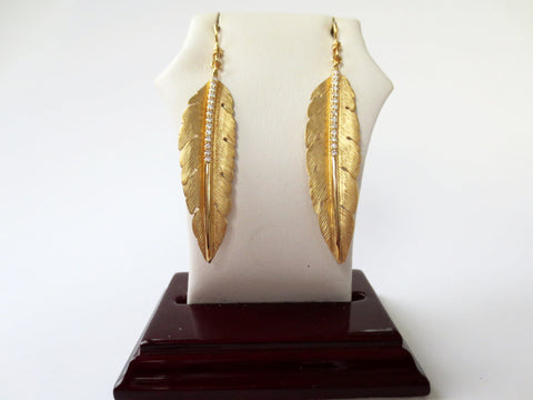 Marika Desert Gold - Leaf Earrings