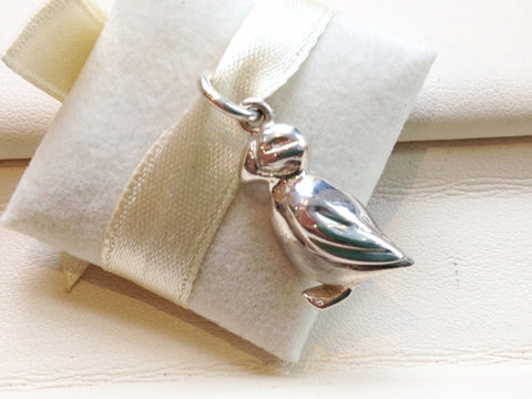 Sterling Puffin Charm