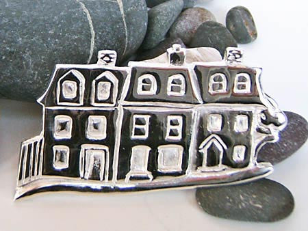 St. John's Row Houses Brooch