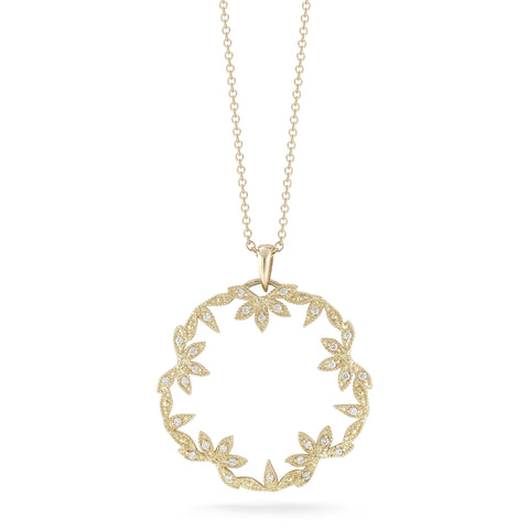 Mizuki - Diamond Petal Pendant