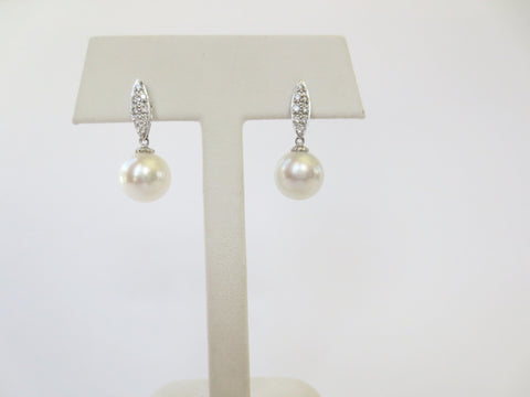 Pearls Diamond Studs