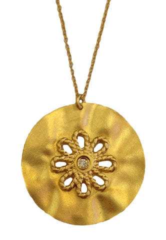 Marika Desert Gold - Circle Pendant