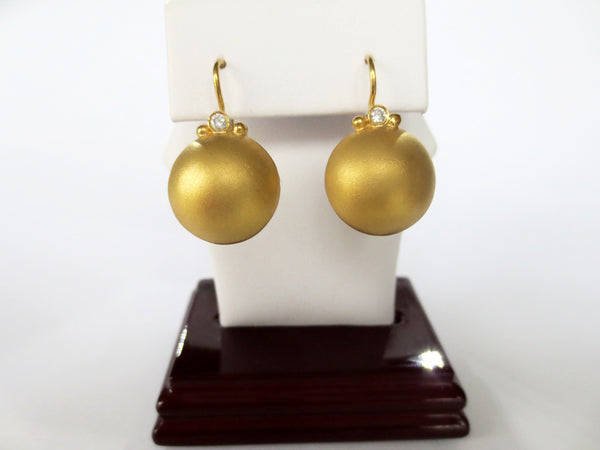 Marika Desert Gold - Ball Earrings
