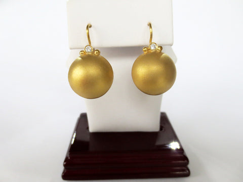 Marika Desert Gold - Ball Earrings