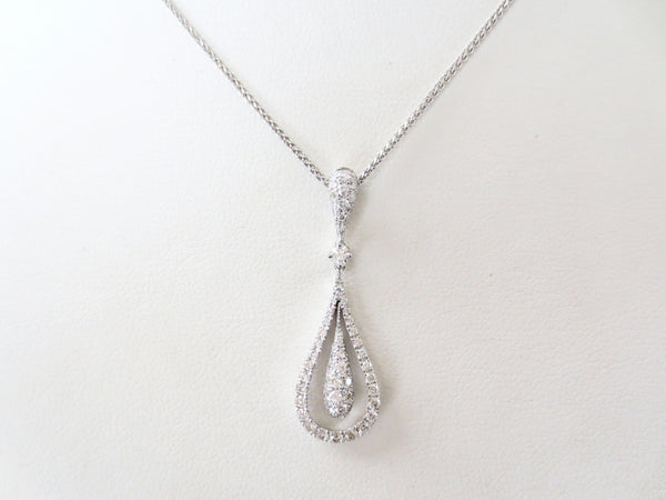 Diamond Tear Drop Pendant
