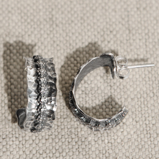 David Tishbe - Hammered Flower Hoop