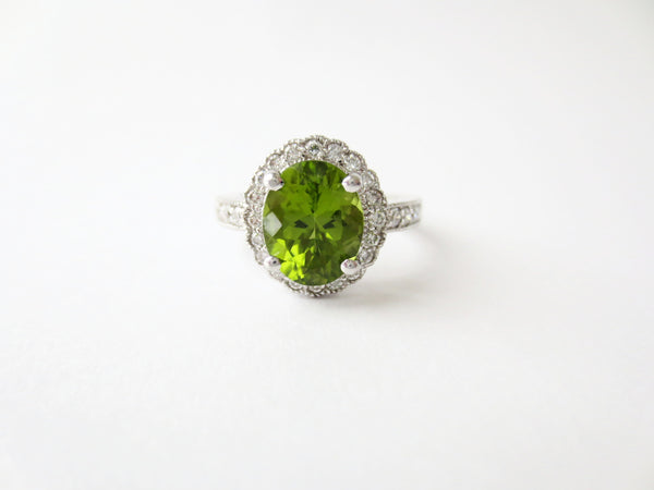 Green Tourmaline Ring