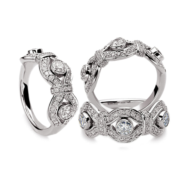 De Hago - White Gold, Diamond Band