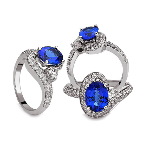 De Hago - White Gold, Diamond & Tanzanite