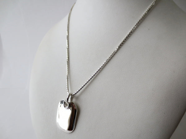 Mens 'Dog Tag' Style Pendant