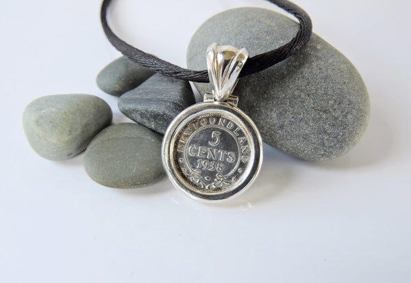 5 Cent NL Coin Pendant- Sterling
