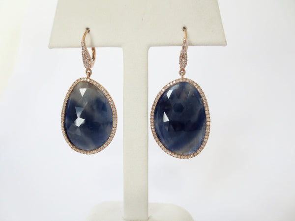 Raw Faceted Blue Sapp Drops