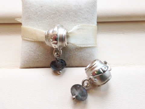 Rolling Capelin Charm with Labradorite