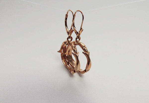 Rolling Capelin Hoop Earrings- Single Width