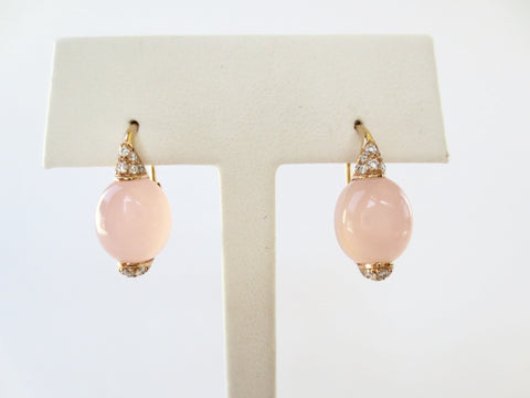 Rose Gold Clacedony Drops