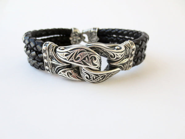 Scott Kay Leather Cuff