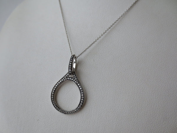 Tate - Blk Rhodium Pendant