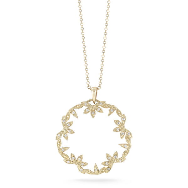 Mizuki - Diamond Petal Pendant